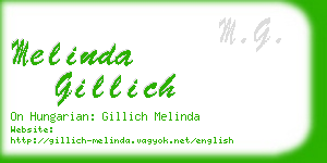 melinda gillich business card